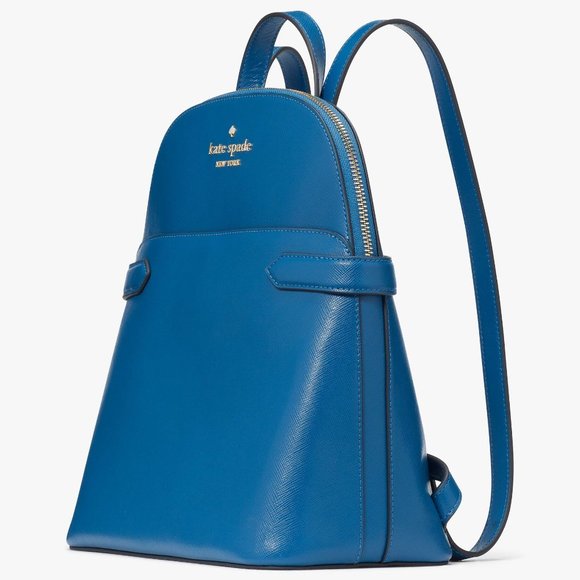 New Kate Spade Staci Saffiano Leather Dome Backpack Sapphire Ice main image 4